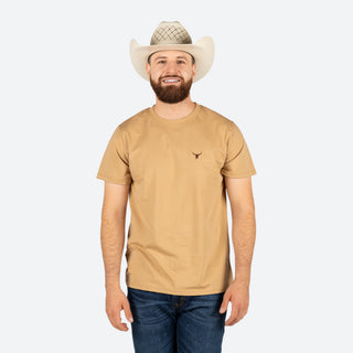 Playera Rodeo Kaki Caballero
