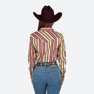Camisa Kimes Ranch Kai Maroon Dama