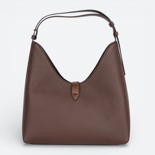 Bolso Cuadra Pitón Belly Trufa Dama