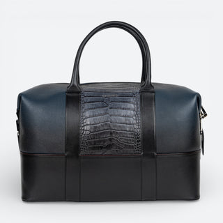 Maleta Cuadra Alligator Fine Azul Caballero