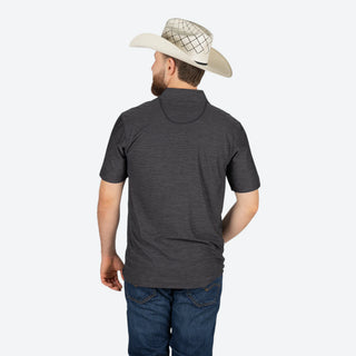 Playera Polo Kimes Ranch Fletcher Black Caballero