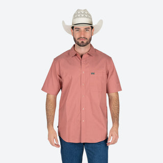 Camisa Kimes Ranch Linville Short Sleeve Red Caballero