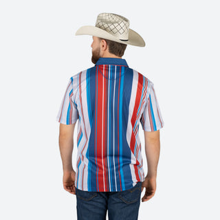 Playera Polo Kimes Ranch Rein Blue Caballero