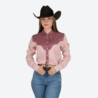 Camisa Kimes Ranch Birdie Light Pink Dama