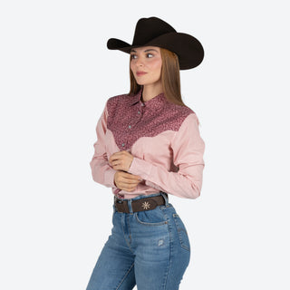 Camisa Kimes Ranch Birdie Light Pink Dama