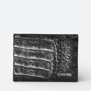 Billetera Cuadra Fuscus Metalic Negro Caballero