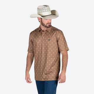 Playera Polo Kimes Ranch Bartram Brown Caballero