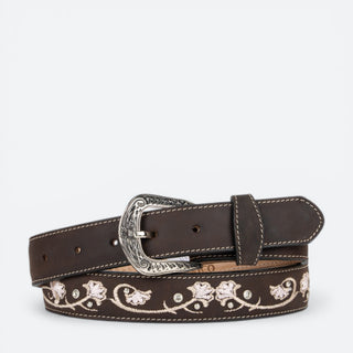 Cinturón Chicho Flor Chocolate Niña