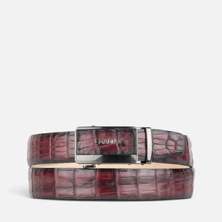 Cinturón Cuadra Alligator Fine Vino Caballero