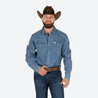 Camisa Kimes Ranch Cleavon Blue Caballero
