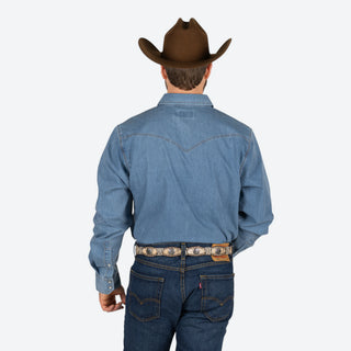 Camisa Kimes Ranch Cleavon Blue Caballero