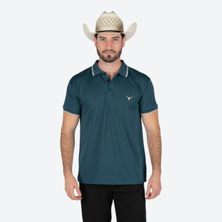Playera Polo Rodeo Botella Caballero