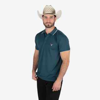 Playera Polo Rodeo Botella Caballero