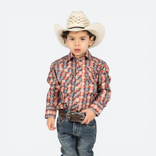 Camisa Rodeo Estampado Niño