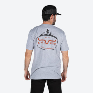 Playera Kimes Ranch Old West Heather Grey Caballero