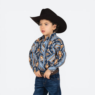 Camisa Rock & Roll Denim Aztec Niño