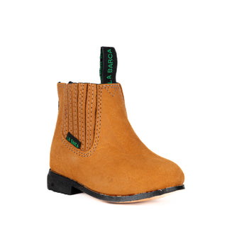 Botín La Barca 111 Suela de Cuero BK Camel Bebé