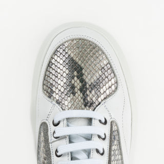 Sneakers Franco Cuadra Pitón Pandora Plata Dama