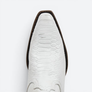 Bota Reyme 858-G-LR Grabado Pitón Blanco Dama