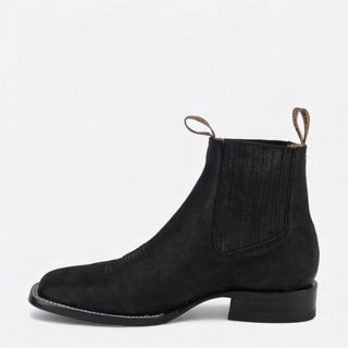 Botín Reyme 1060 Nobuck Negro Caballero