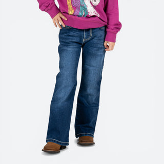 Jeans Wrangler Cráneo Rosa Niña