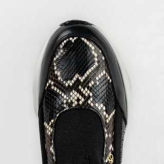 Sneakers Franco Cuadra Pitón Bristol Negro Dama