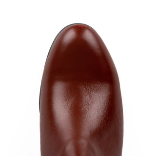 Botín La Barca 604 Suela de Hule Piel Ladrillo Joven