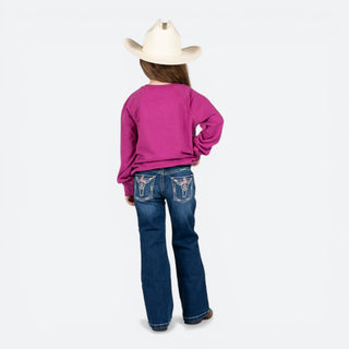 Blusa Rock & Roll Denim Unicornio Niña