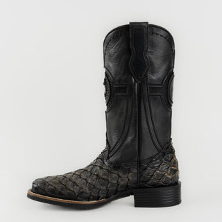 Bota Cuadra Pirarucu Negro Arena Caballero