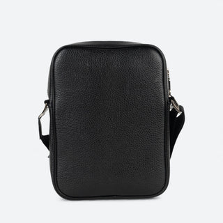 Bandolera Cuadra Mantarraya Negro Caballero