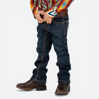 Jeans Rock & Roll Denim Dark Vintage Niño