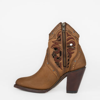 Botín Rio Grande Regina Crazy Roble Miel Dama