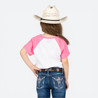 Blusa Rock & Roll Denim Rosa Niña