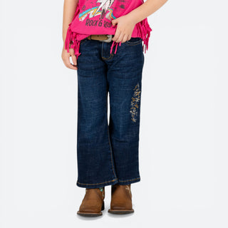 Jeans Wrangler Boot Cut Bordado Niña