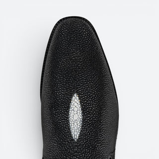 Bota Franco Cuadra Mantarraya Becerro Tender Negro Caballero