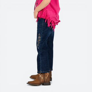 Jeans Wrangler Boot Cut Bordado Niña