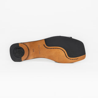 Sandalia Franco Cuadra Pitón Becerro Murray Azul Dama