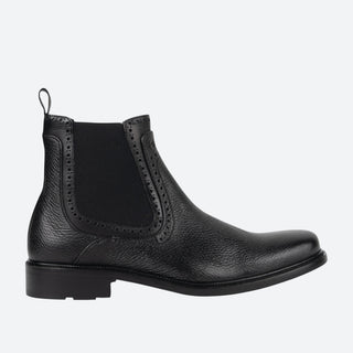 Botín Franco Cuadra Venado Becerro Italiano Negro Caballero