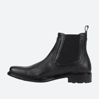 Botín Franco Cuadra Venado Becerro Italiano Negro Caballero