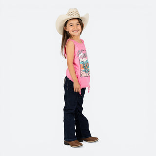 Jeans Wrangler Boot Cut Bordado Niña