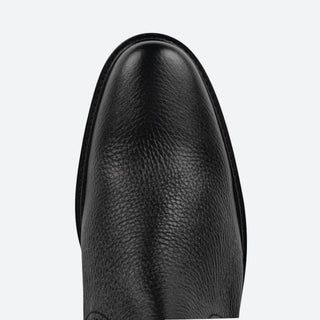 Botín Franco Cuadra Venado Becerro Italiano Negro Caballero