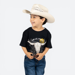 Playera Wrangler Cráneo Niño