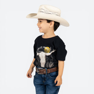 Playera Wrangler Cráneo Niño