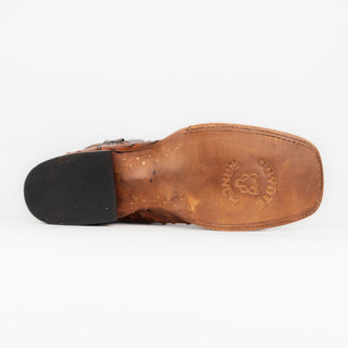 Bota Coyote Ranch Ojinaga Grabado Avestruz Shedron Caballero