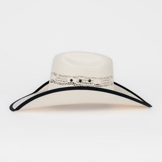 Sombrero Waco Western Mustang Ribete Bangora Blanco