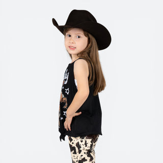 Blusa Rock & Roll Denim Black Niña