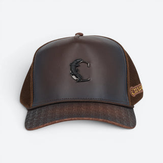 Gorra Cuadra Caimán Café