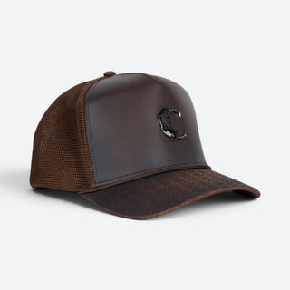 Gorra Cuadra Caimán Café