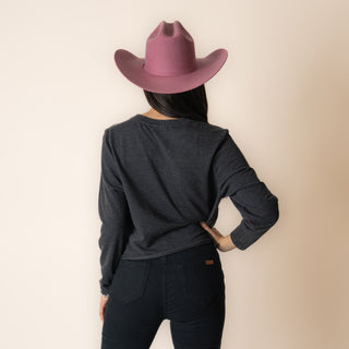 Blusa Rock & Roll Denim Graphic Tee Dama