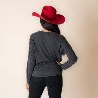 Blusa Rock 6 Roll Denim Pullover Dama